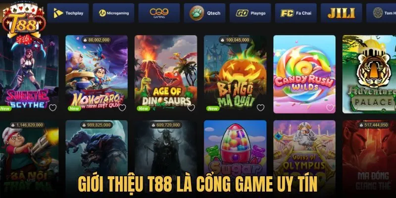 Giới thiệu T88 là cổng game uy tín